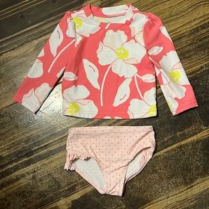 Like new carters two piece swimsuit